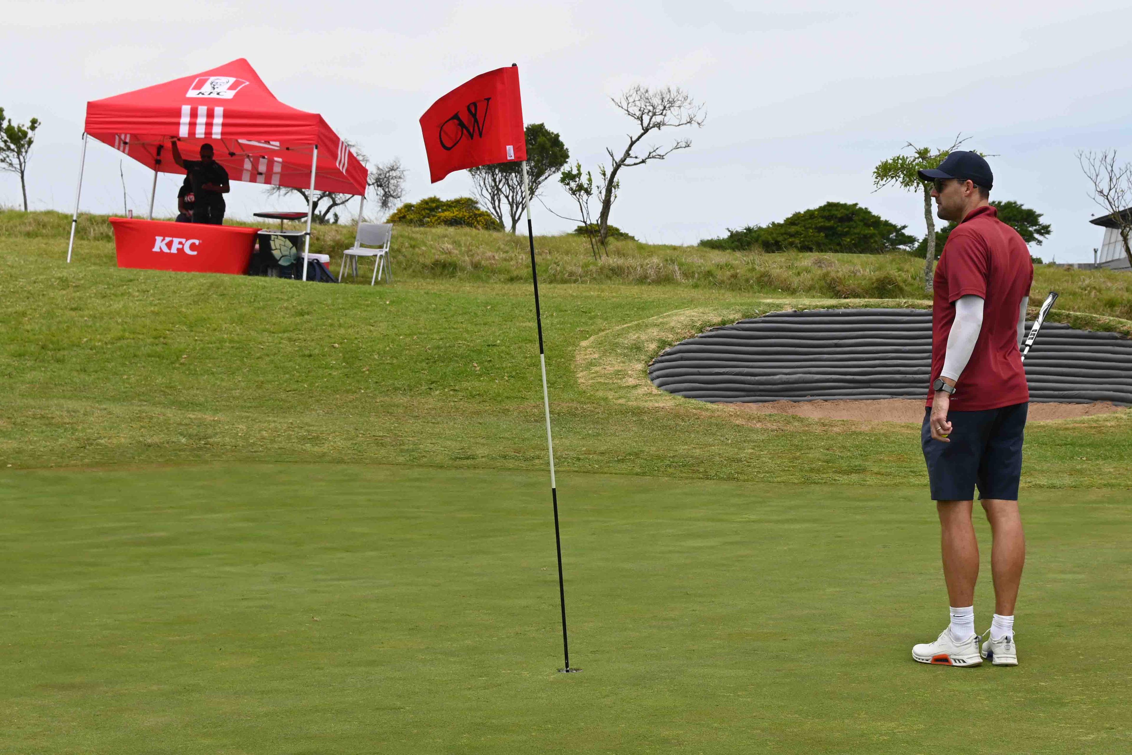 Shaking hands at the event